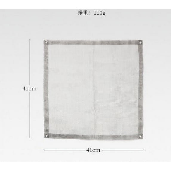 SHISUYAN Replacement Fire Mesh Stainless Steel Portable Fire Pit Replacement Mesh Screen For Barbecue Camping Outdoor Cooking Grey