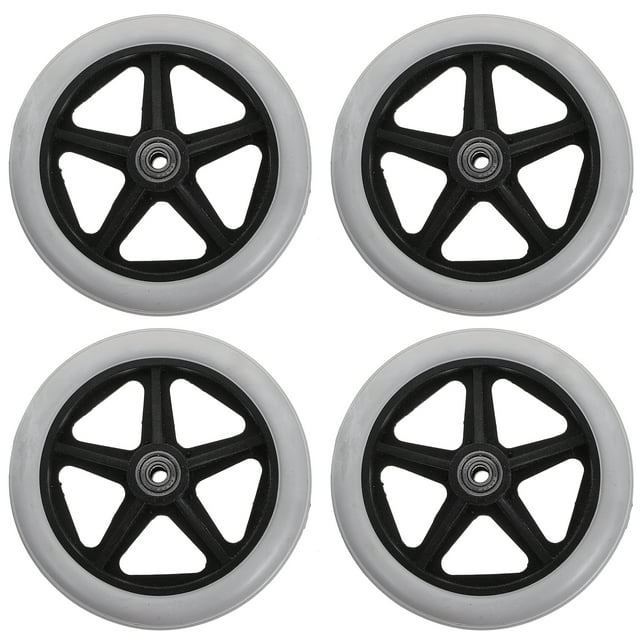 SHISUYAN Universal Heavy Duty Rubber Wheel Replacement for Walker and