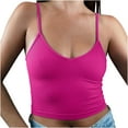 thumbnail image 1 of SHITINN 2000s Crop Top Tang Top Tank Tops for Women Strap Neck Shirt Summer Sleeveless Fitted Top 2025 Casual Solid Ribbed Tee., 1 of 6