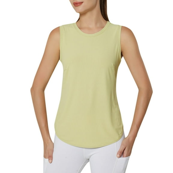 SHITINN 25th Birthday Tops for Women Long Top for Women Sports Vest for Women Quick Drying Breathable Sleeveless Top for Summer Loose Fitting Running Fitness and Yoga Wear