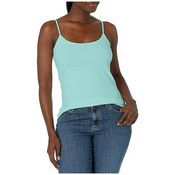 SHITINN 4x Undershirt Running Women Women's Solid Color Elastic Inner Layer with Thin Chest Pad Can Be Worn On The Outside As A Base Shirt with A Camisole Vest