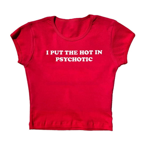 SHITINN Baby Tees for Women Graphic Crop Tops Summer Teen Girls Crew Neck T Shirts Womens Summer Tops Short Sleeve Womens Summer Shirts Women's Clothes