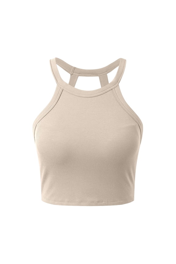 Band Tops Women Berry Top Women Women's Fashion Tops Neck Camisole with Built In Bra Soft Stretchy Comfortable Casual Tank for Music Festival Outdoor Indoor
