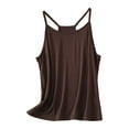 thumbnail image 1 of SHITINN Bra Camisoles for Women plus Size Long Layering Women's Neck Sleeveless Knit Ribbed Fitted Casual Crop Tank Top, 1 of 4