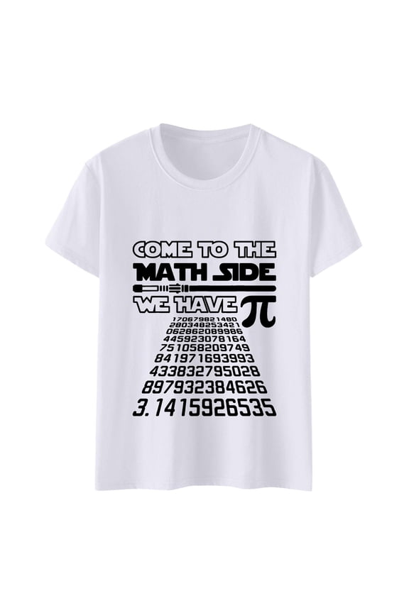 Bruh It's Pi Day and Stylish Design Sense Printed T Shirt Top. Short Sleeve Tops for Women T-Shirts for Women Womens Summer Tops