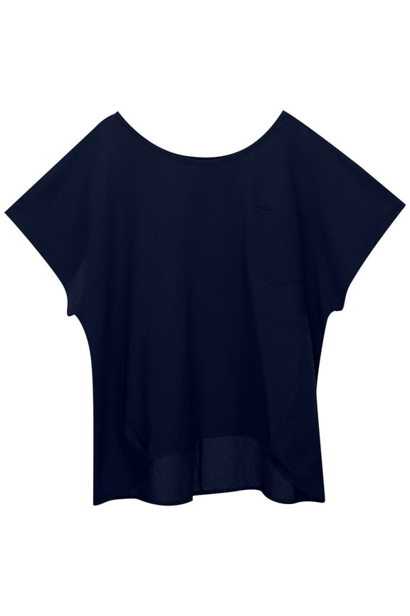 Casual Tops for Women Pure Color Round Neck Linen Pocket Casual Loose Short Sleeve T Shirt for Women Everyday R Womens Short Sleeve Tops Summer Shirts for Women 2025