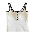 thumbnail image 1 of SHITINN Compression Top Men 1xl Tops for Women Shelf Bra Camisoles Adjustable Spaghetti Strap Tank Tops Basic Layer, 1 of 5