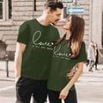 thumbnail image 1 of SHITINN Couple Women Short Sleeve T Shirt Summer Casual Valentine's Day Beach Holiday Letter Prin Short Sleeve Shirts for Women Women Tshirts Clothes for Women, 1 of 3