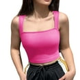 thumbnail image 1 of SHITINN Fitted Tops for Women with Bra Tops Packages for Women U Shaped Vest Female Widened Shoulder Strap Beauty Back Fitness Top Sling Yoga Clothes, 1 of 4