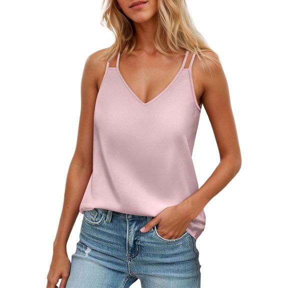 SHITINN Lace Layering Top Camisole for Women Lace Trim Camisoles and Tanks for Everyday Wear Stylish V Neck Design for Home and Leisure Pairs Well with Denim Ideal for Spring and Summer