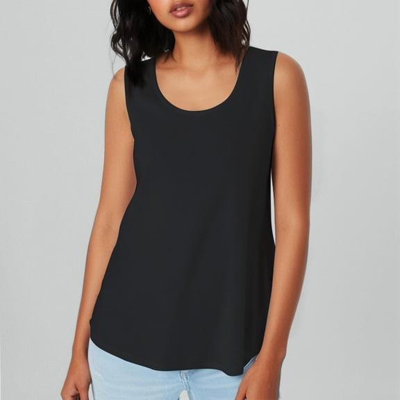 SHITINN Ladies' Casual Fashion Tank Top Spaghetti Strap Camisole V Neck Sleeveless Breathable Fabric Spring/Summer Wear Multiple Colors Dress Top Women Loose Women Crop Top Set Womens Top Athletic