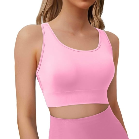 SHITINN Layering Tops for Women plus Size Satin Camisoles for Women Sports Bra Women Straps Bralette Bras Gym Fitness Push Up Crop Top Yoga No Underwire Backless Open Back Bra for Running Jogging