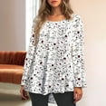 thumbnail image 1 of SHITINN New Fashionable Long Sleeve Printed Women's Tops Womens Summer Tops Short Sleeve Woman Shirts Ladies Tops and Blouses, 1 of 4