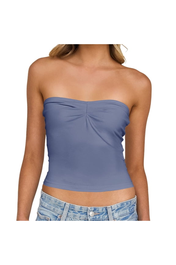 Satin Top for Women Womens T Shirts Spring and Summer Sweet and Spicy Wind Knitted Versatile Base Layer Racerback Top