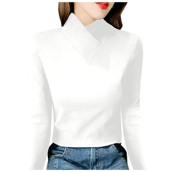 SHITINN Trendy Double Side Warm Women Underwear Top Bottom Shirt Short Sleeve Tunic Tops for Women Casual Tops for Women Summer Shirts for Women
