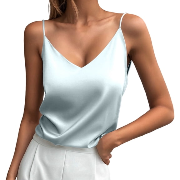 SHITINN Wardrobe Women Sheer Bodysuit Stylish Women's Tanks and for Everyday Wear V Neck Design with Elegant Straps for Spring and Summer Pair with Jeans for Casual Outings