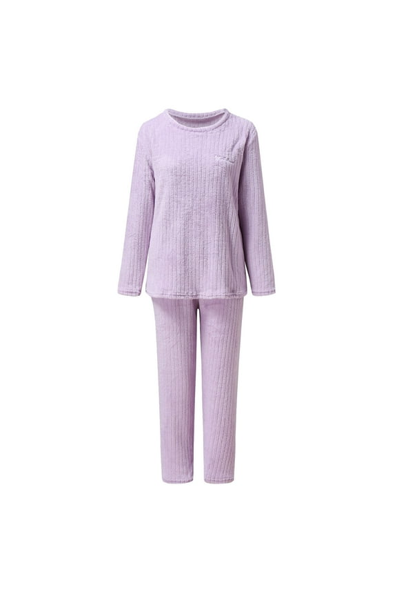 Warm Pajamas For Women Fuzzy Pajama Sets Cozy Oversized Pullover Pants Sets Loungewear 2 Piece Comfortable Womens Pajamas Womens Shorts Pajamas Soft Short