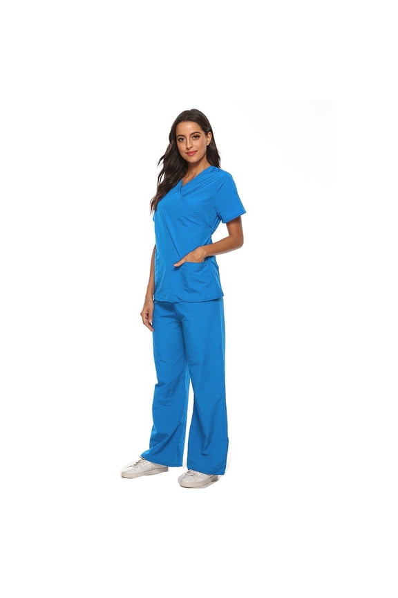 Women'S Scrubs Cozyfit Scrubs for Women Blue Scrub Pants for Women Set Quick Drying Nurse Scrubs for Women Set