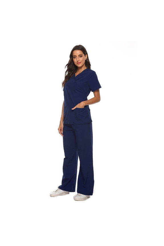 Women'S Scrubs Cozyfit Scrubs for Women Navy Blue Scrubs for Women Cozy Fit Nurse Scrubs Set