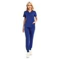 thumbnail image 1 of SHITINN Women Scrubs Cozyfit Scrubs for Women Blue Scrub Pants for Women Set Quick Drying Nurse Scrubs for Women Set, 1 of 4