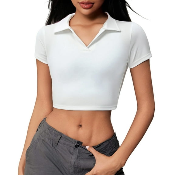 SHITINN Women's Athletic T Shirt Casual Short Sleeve Crew Neck Top for Sports Outdoor Activities Short Sleeve Tunic Tops for Women Womens Tee Summer Clothes for Women