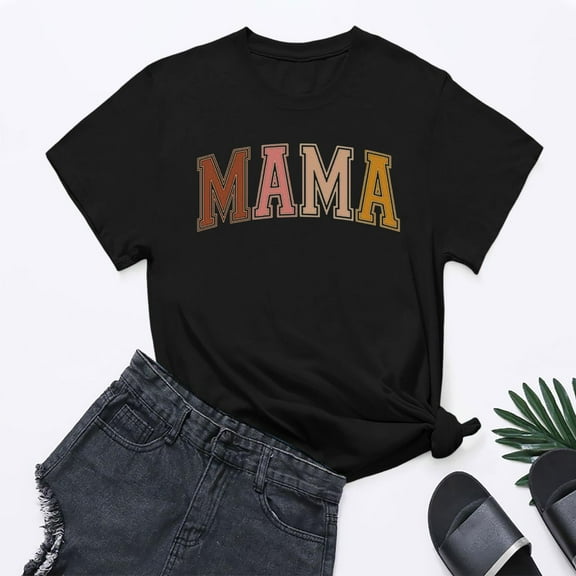 SHITINN Women's Fashion Alphabet Print Day Graphic T Shirt Tee Shirts Womens Womens Short Sleeve Blouses Women Tops Summer