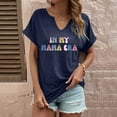 thumbnail image 1 of SHITINN Women's Fashion Print Top Loose Small V Neck T Shirt Short Sleeve Tops for Women Womens Casual Tops Shirts for Women Trendy, 1 of 3