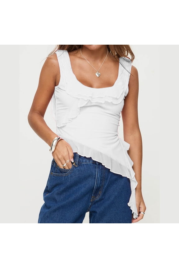 Women's Lace Trim Camisoles Casual Basic Tank Tops for Summer Comfortable Sleeveless Blouse with Floral Design for Daily Wear Apparel Bra Arm Animals Top Adventure Tops Women Leather Shirt