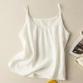 thumbnail image 1 of SHITINN Women's New Summer Pure Suspenders Linen Solid Color On The Outside To Wear Literary and Retro Thin Loose Suspenders Vest Sleep Top All Womens Clothes Women Rayon Tops Women Crop Athletic, 1 of 3