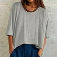 thumbnail image 1 of SHITINN Women's Oversized T Shirts Short Crop Tops Summer Casual Short Sleeve Loose Fit T Shirt T Women Short Sleeve Tops Clothes for Women Women's Tops, 1 of 4