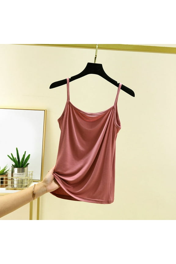 Women's Soft Strap Camisole Tank Top for Home and Casual Wear Comfortable Layering All Season Basic Undershirt Spaghetti Strap Camisole Women