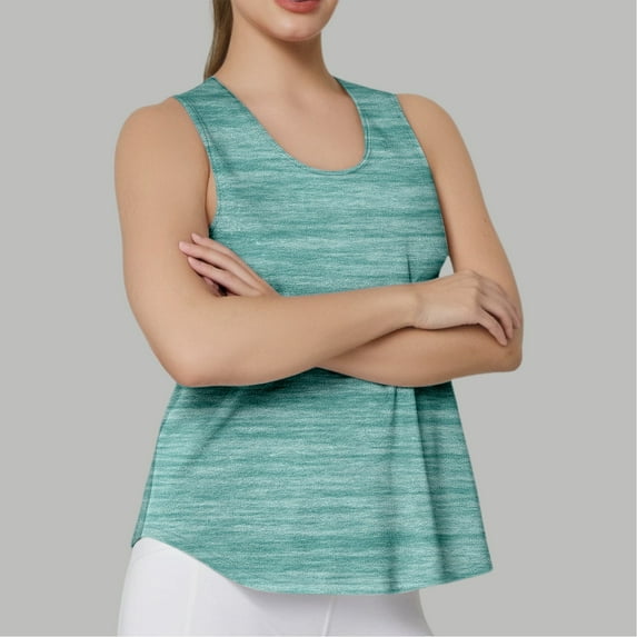 SHITINN Women's Summer Fitness Yoga Vest Top U Neck Sleeveless and Stylish for Training T-Shirts for Women Short Sleeve Tops for Women Clothes for Women