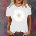thumbnail image 1 of SHITINN Womens Fashion Casual Printing Shirts Round Neck Short Sleeve Tee Tops Tunic Blouse T Shirts Women Cute Short Sleeve Tops for Women Women's Summer Tops, 1 of 3