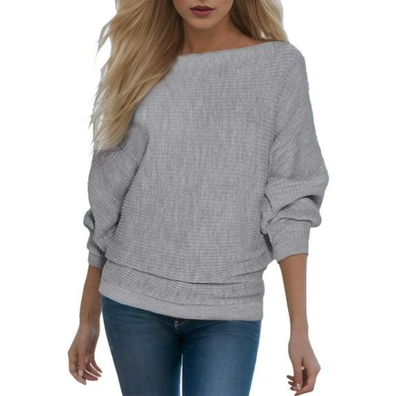 SHITINN Womens Long Batwing Sleeve Boat Neck Tunic Tops 2023 Fall Baggy Slouchy Pullover Sweaters Womens Short Sleeve Blouses Women's Clothing T Shirts for Women