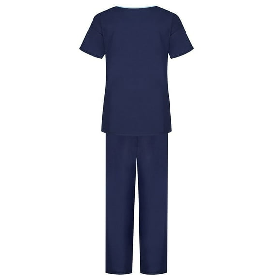 SHITINN Womens Scrubs Cozyfit Scrubs for Women Navy Blue Womens Scrub Pants Quick Drying Nurse Scrubs Set