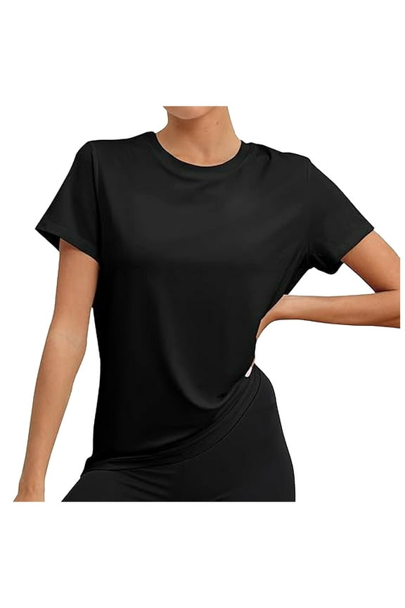 Womens T-Shirts Workout Tops for Women UPF50+ Breathable Loose Fit Yoga T Shirts Short Sleeve Running Gym Short Sleeve Womens Tops Shirts for Women Trendy