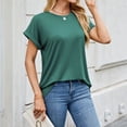 thumbnail image 1 of SHITINN Womens Tops Oversized Business Casual Shirts Loose Fit Short Sleeve Tshirts Summer Clothe Womens Blouses Casual Short Sleeve Blouses for Women Cute Summer Tops, 1 of 4