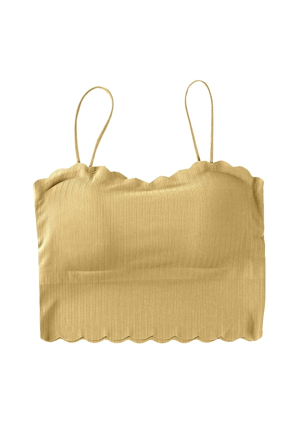 plus Size Camisole Top Loose Women Beautiful Back Wavy Ice Silk Seamless Tube Top Underwear Women's Thin Exposure Sling Vest Wrapped In Chest.