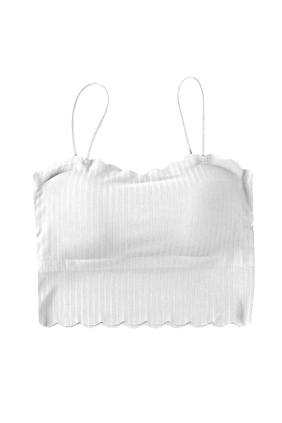 plus Size Camisole Top Loose Women Beautiful Back Wavy Ice Silk Seamless Tube Top Underwear Women's Thin Exposure Sling Vest Wrapped In Chest.