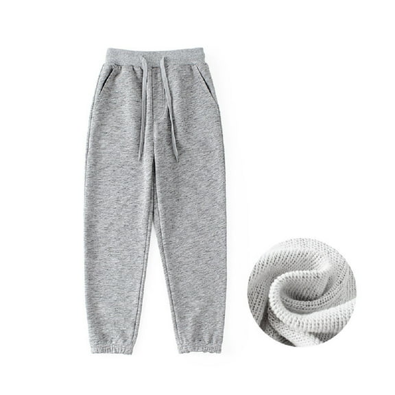 SHIWEN Boys Girls Cotton Sweatpant Elastic Waist Sport Pant Spring Fall Jogger Pants 4-12Y