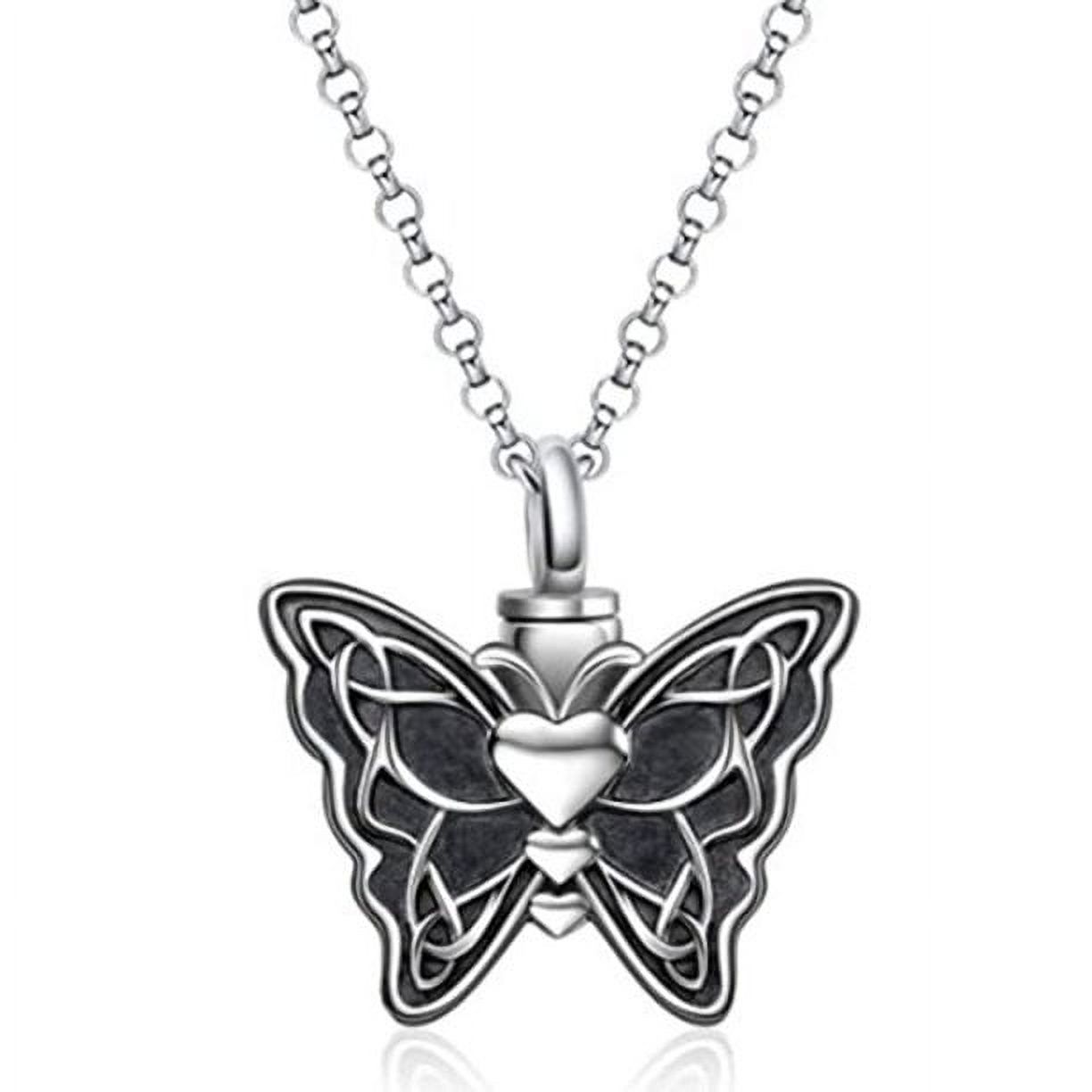 SHIYAO Necklace for Women, Cremation Jewelry for Ashes for Human, Memorial Ash Pendant Keepsake Gifts(Butterfly) - image 1 of 4