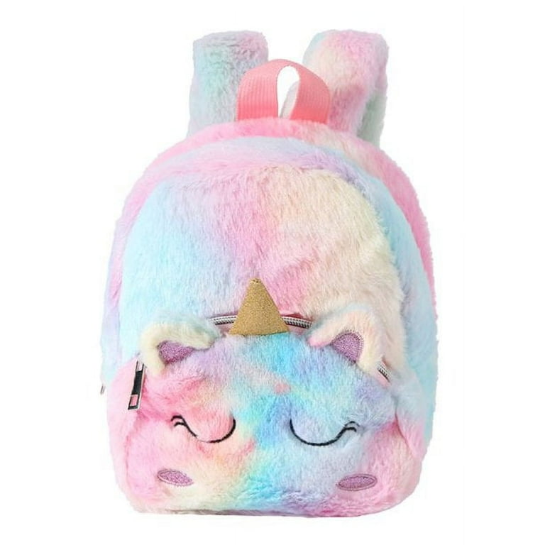 SHIYAO Plush Unicorn Backpack Cute Mini Unicorn Backpack for