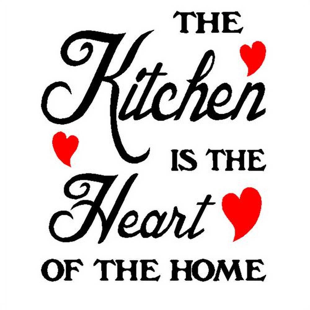 SHIYAO The Kitchen is The Heart of Home Wall Stickers Home Kitchen Decals Decor