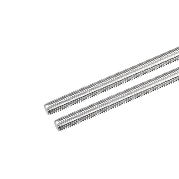 SHIYOU-2Pcs M8-1.25 x 100mm Length Fully Threaded Rod, 304 Stainless Steel Right Hand Threads Rods, Fully Studding Rod Bar for Anchor Bolts, Clamps, Hangers and U-Bolts