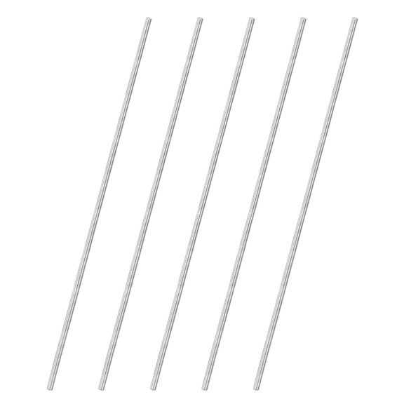 SHIYOU-5-Pack Fully Threaded Rod, M4x250mm 304 Stainless Steel Right Hand Thread Bar Studs for Furniture Anchor Bolts/Clamps/U-Bolts, Metric Threaded Screw