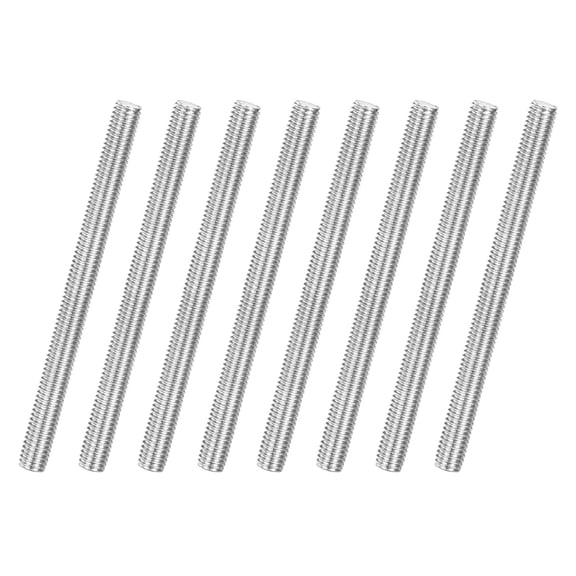 SHIYOU-8-Pack Fully Threaded Rod, M6x80mm 304 Stainless Steel Right Hand Thread Bar Studs for Furniture Anchor Bolts/Clamps/U-Bolts, Metric Threaded Screw