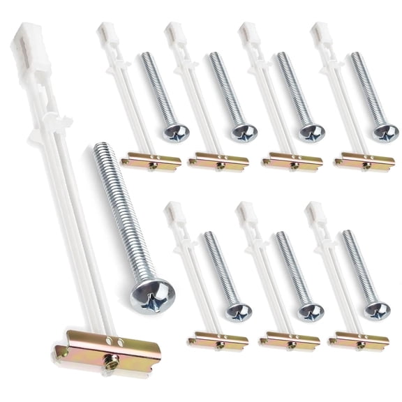 SHIYOU-8 Pcs Heavy Duty Hollow Wall Anchors for 1/4-20, Toggle Bolts - Holds up to 270lbs Each in 1/2-in Drywall for Hanging TVs, Cabinets
