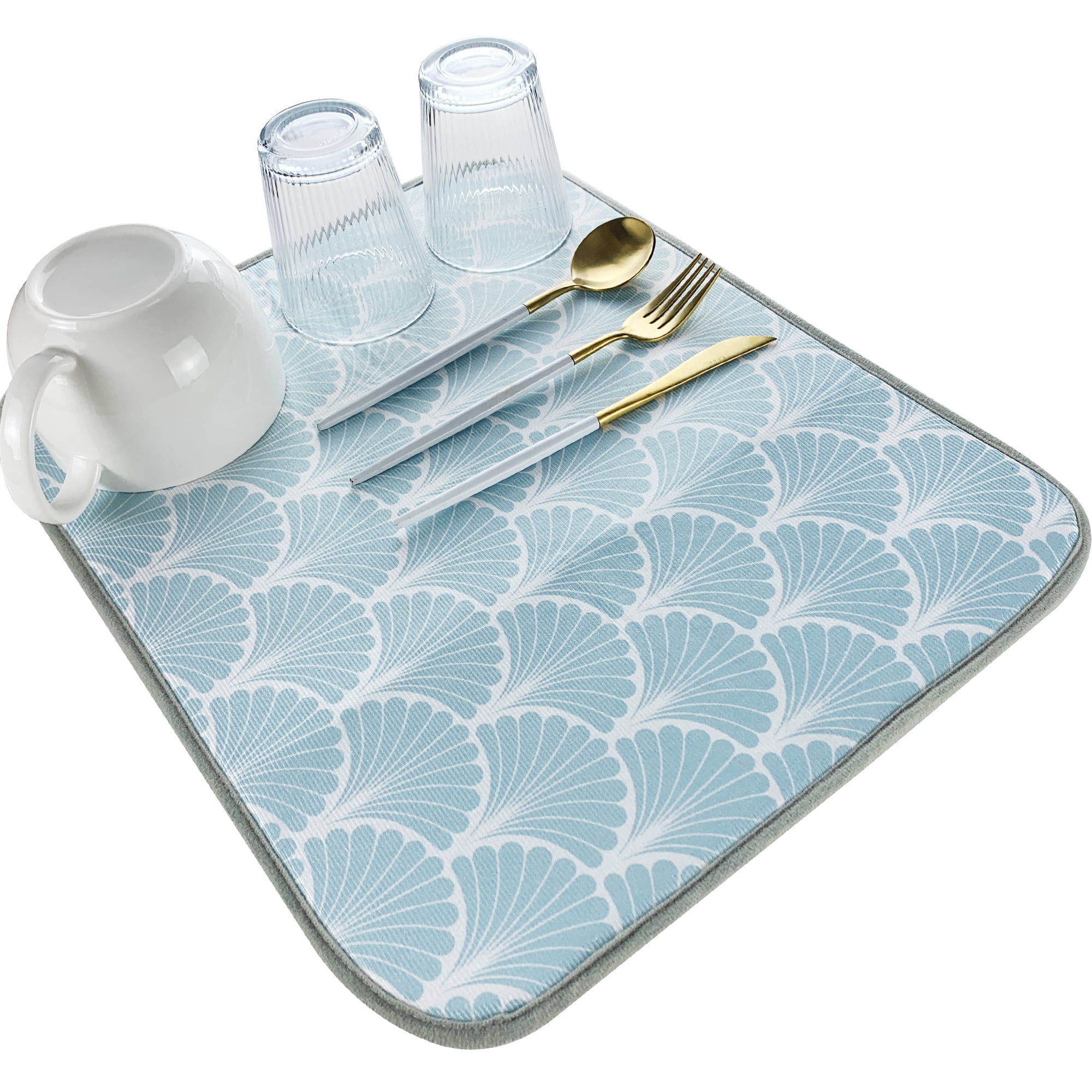 Chrlaon Silicone Dish Drying Mat Easy Clean for Kitchen Counter or Sink Pink Walmart