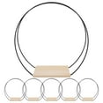 thumbnail image 1 of SHIYUU 1 Set of Iron Floral Hoop Centerpiece with Base Desktop Iron Floral Hoop DIY Wedding Table Centerpiece, 1 of 7