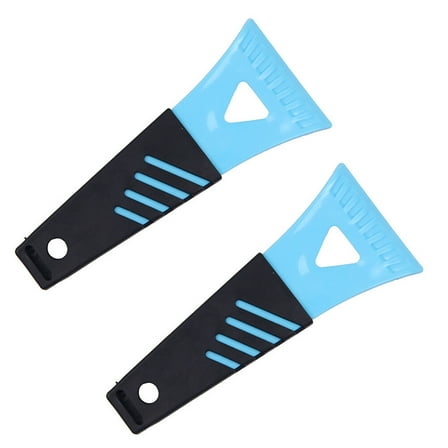 SHIYUU 2pcs Plastic Ice Scraper for Windows, Cars, and Freezers - Random Color